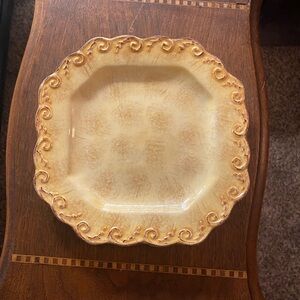 1 Raymond Waites Pompeii Gold salad plate.